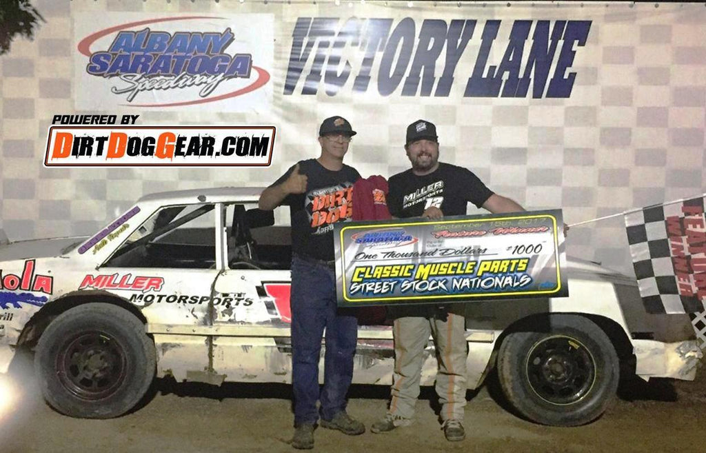 Miller Scores Dirt Dog Gear for Street Stock Nationals Win